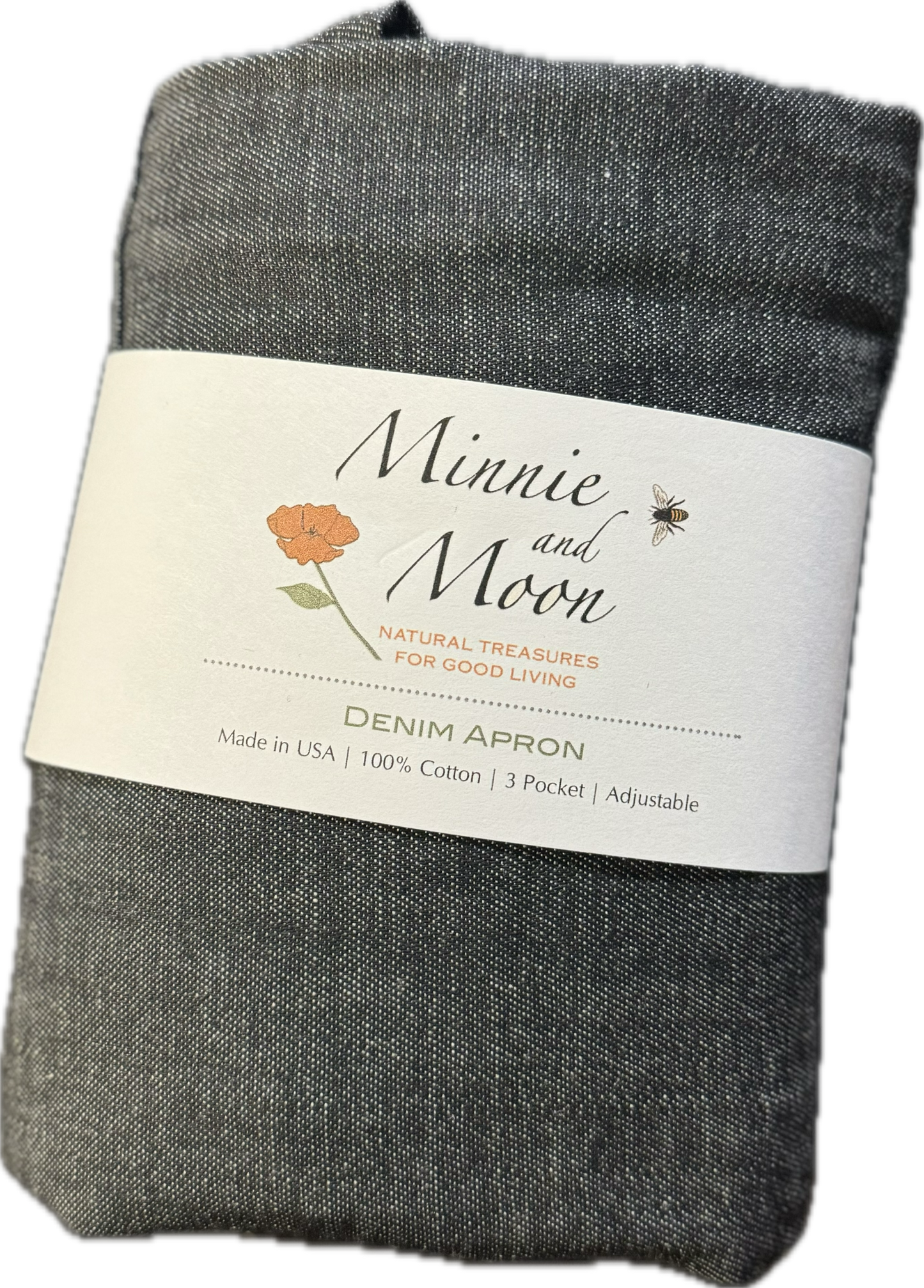 Minnie and Moon Denim Apron