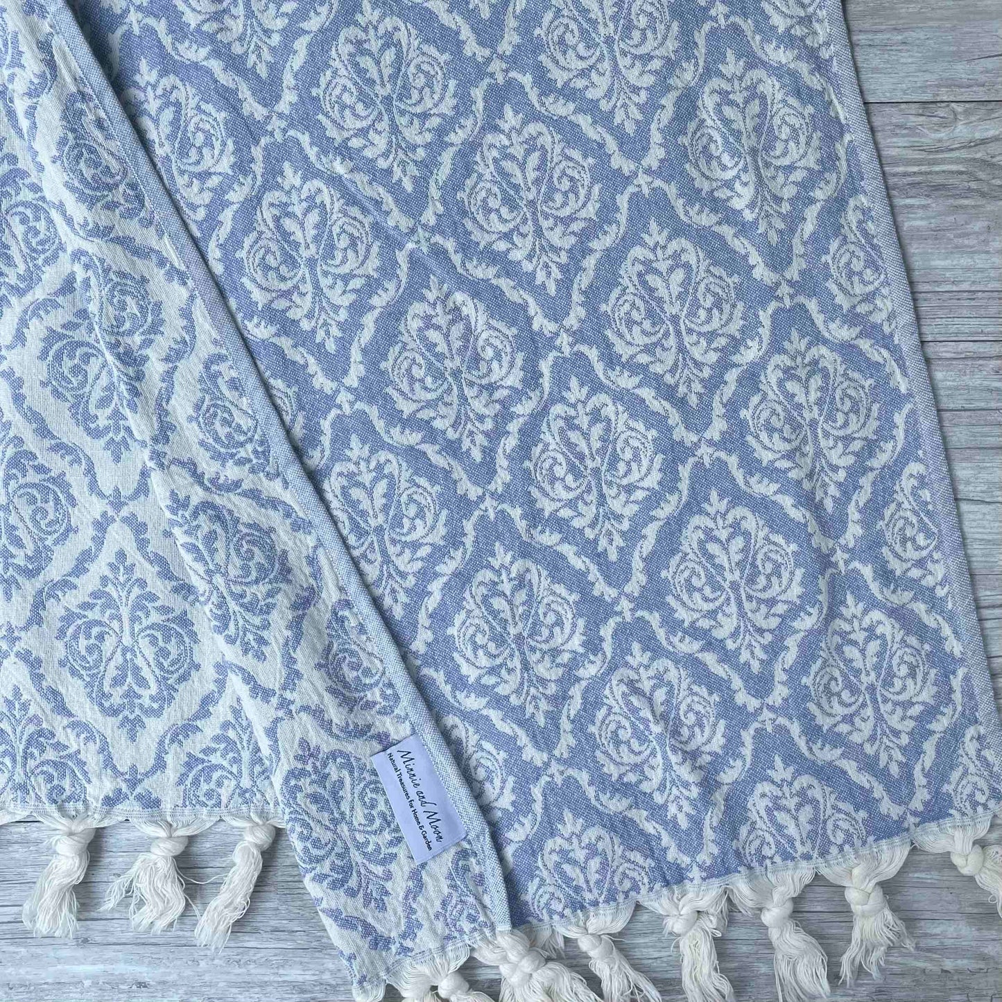 Jardin Hand Towel Periwinkle Blue