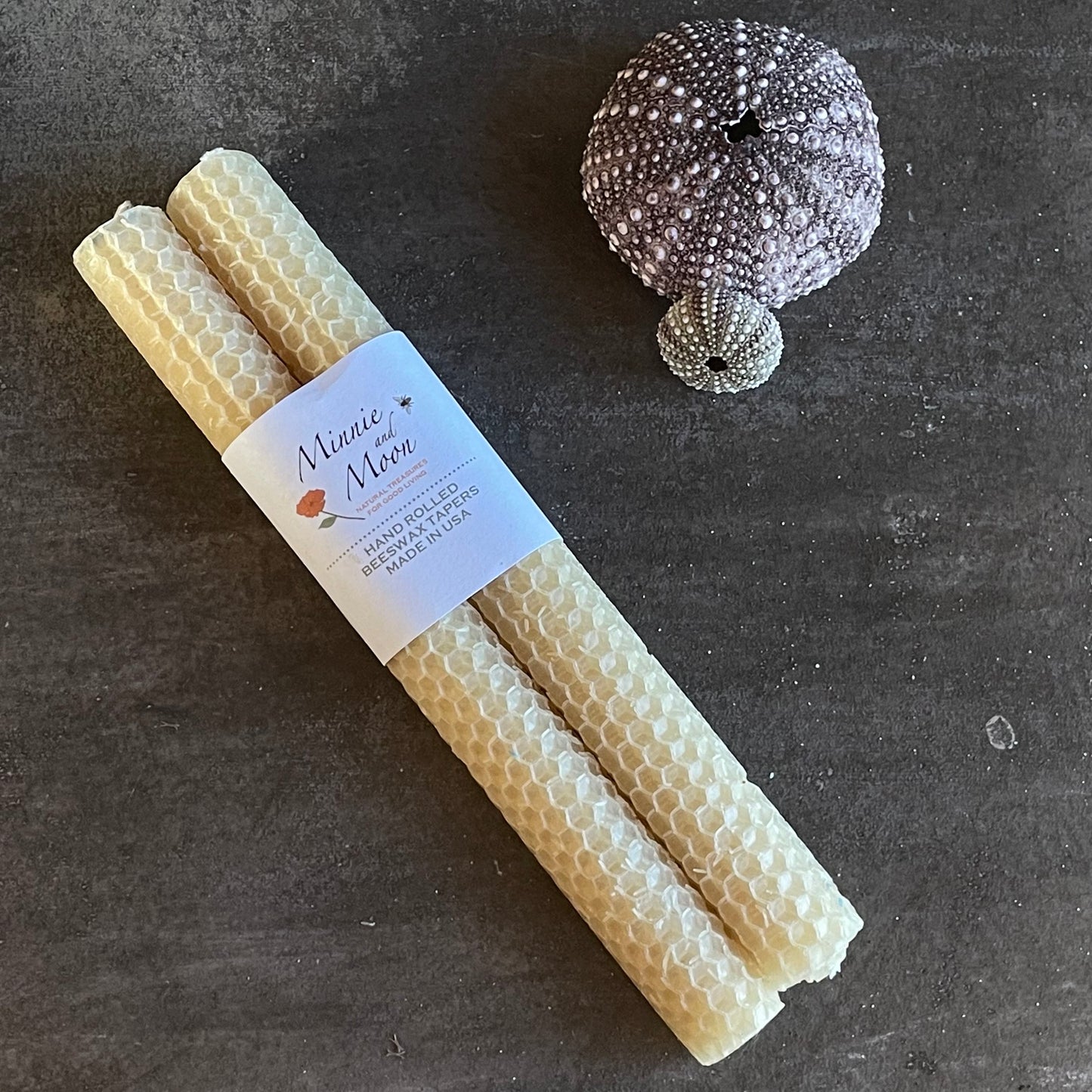 Hand Made Honeycomb Beeswax Taper Candles