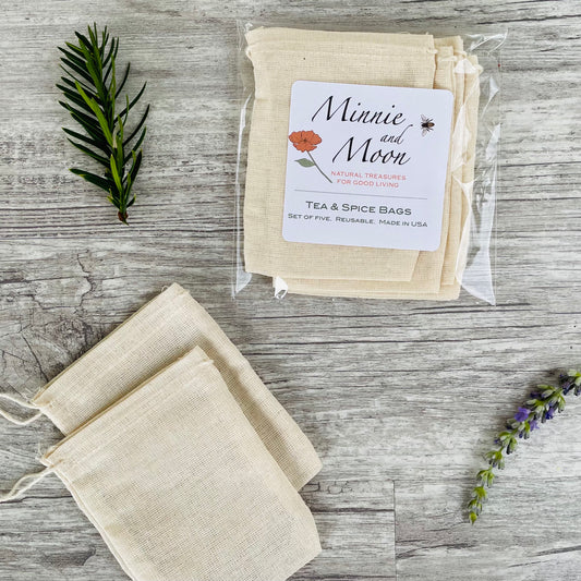 Reusable Tea & Spice Bag Set (USA)