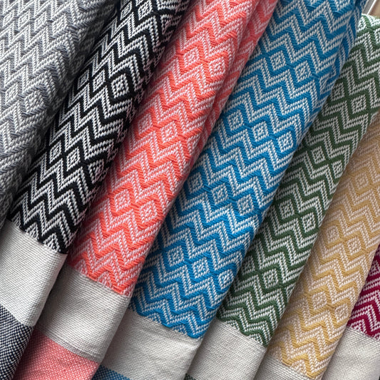 Double Diamond Turkish Hand & Dish Towel