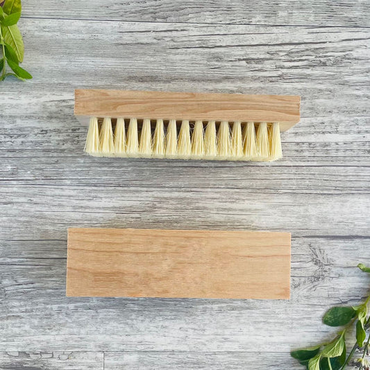 USA Made Wood & Natural Bristle Brush