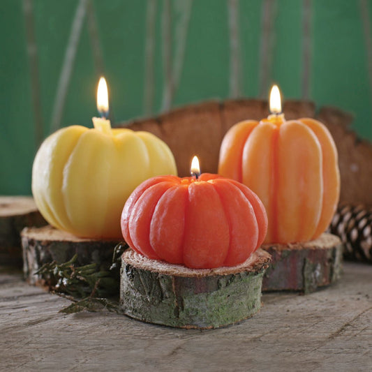 Beeswax Pumpkin Candles
